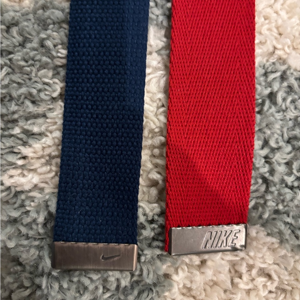 Nike Dual Color Belt Set - Navy and Crimson